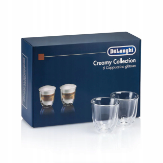 Pohár na kokteily - Poháre na cappucino De'Longhi 270 ml 6 ks.